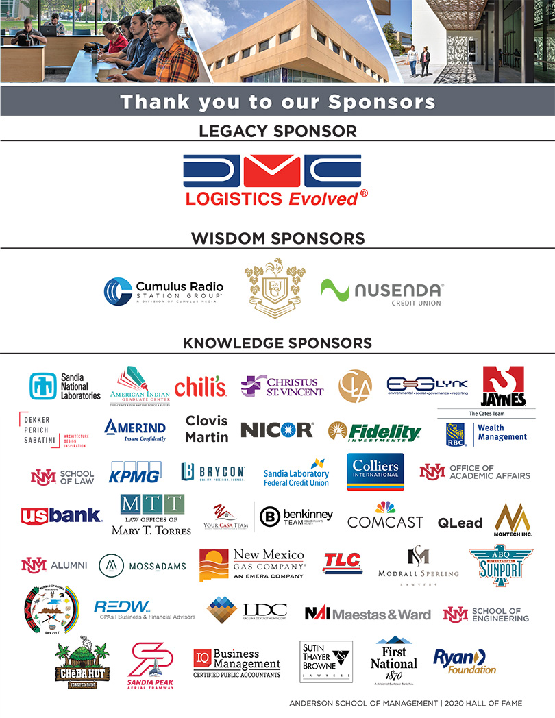 2020 Hall of Fame Sponsors