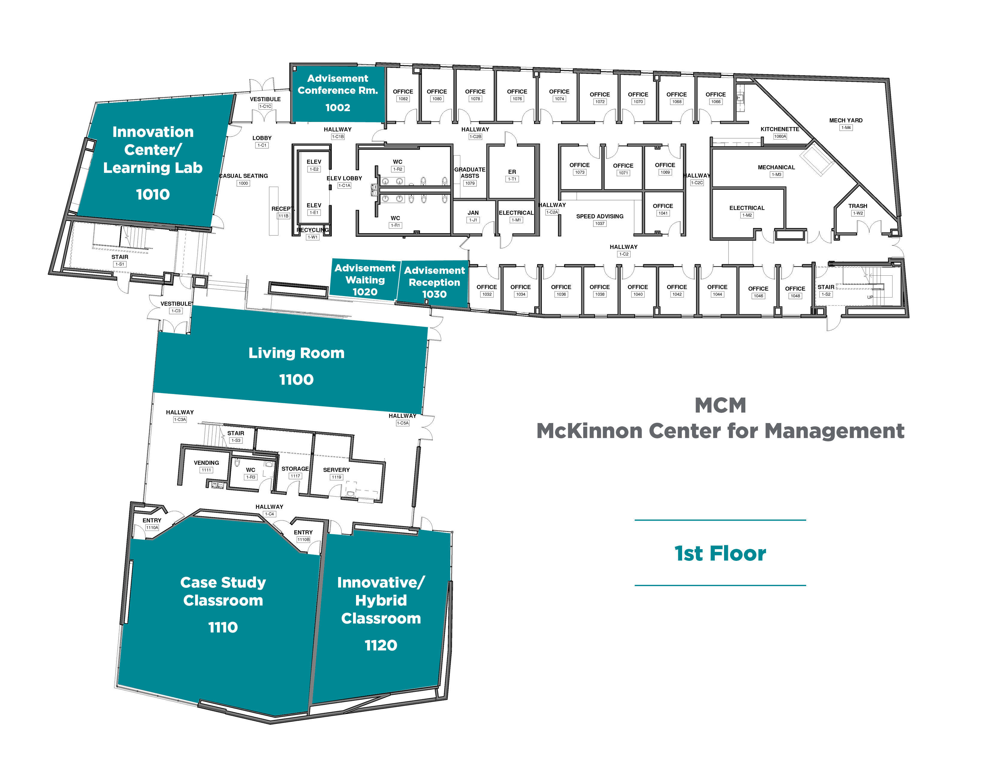 Map of MCM, First Floor