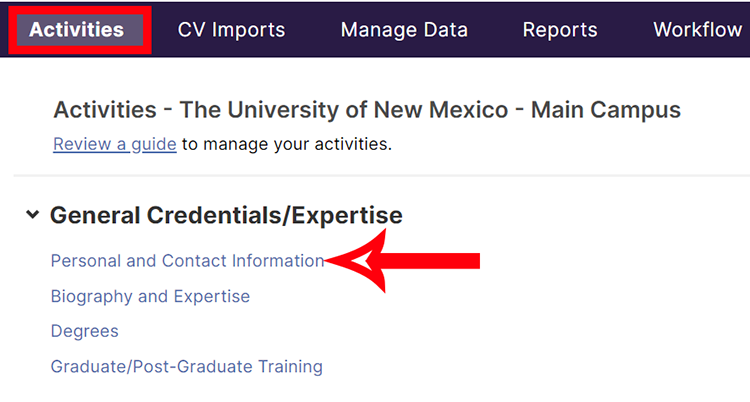 Faculty Success - Personal Info