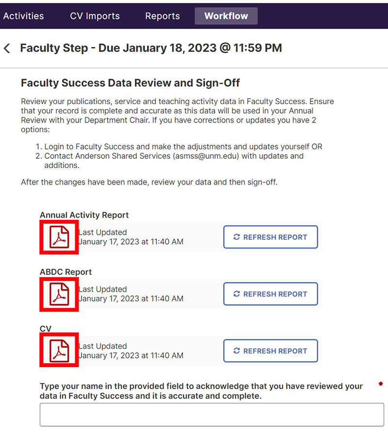 Faculty Success Workflow