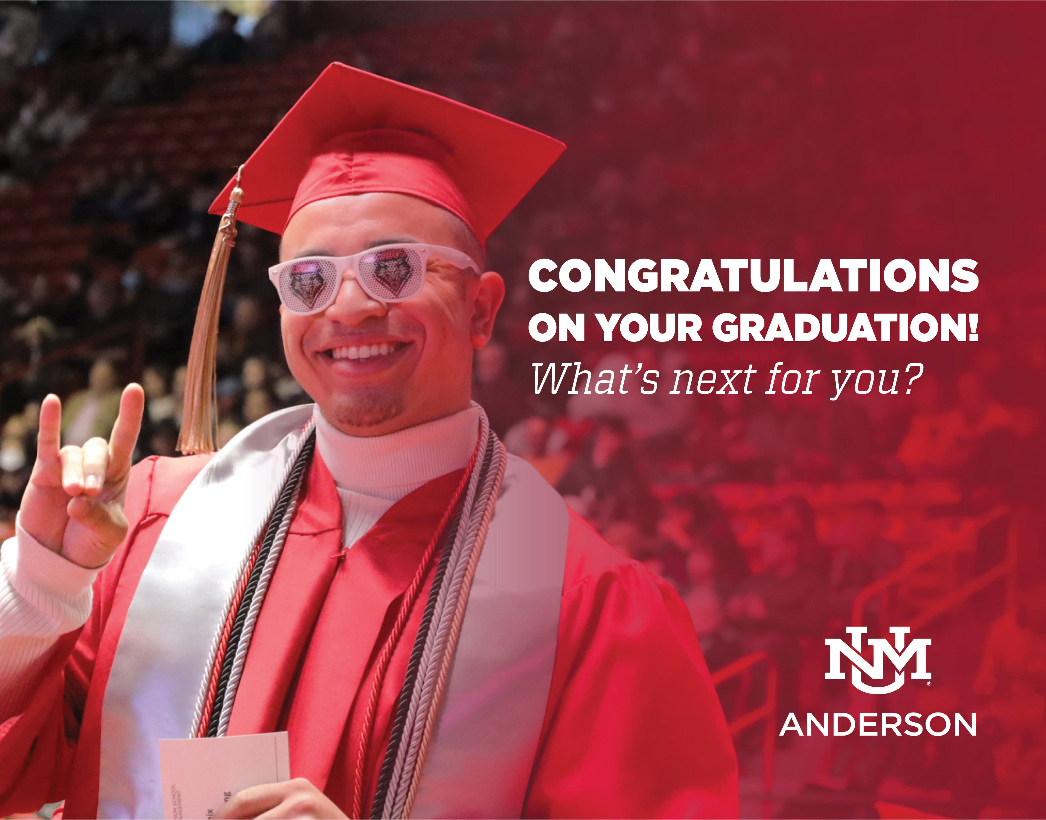 Congratulations on your graduation.  What's next for you?