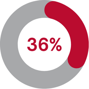 36% minorities