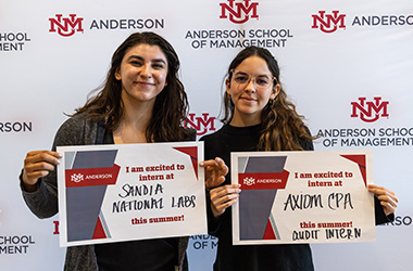 UNM Anderson students excited about internships