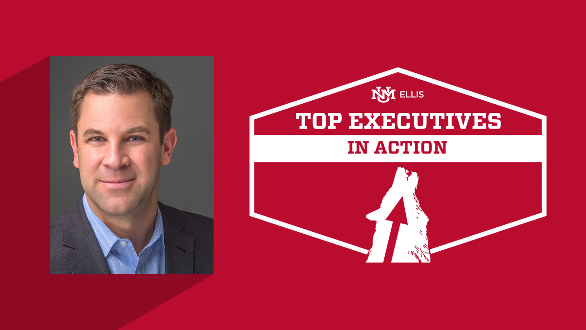 Top executives graphic with a picture of Tom Broderick