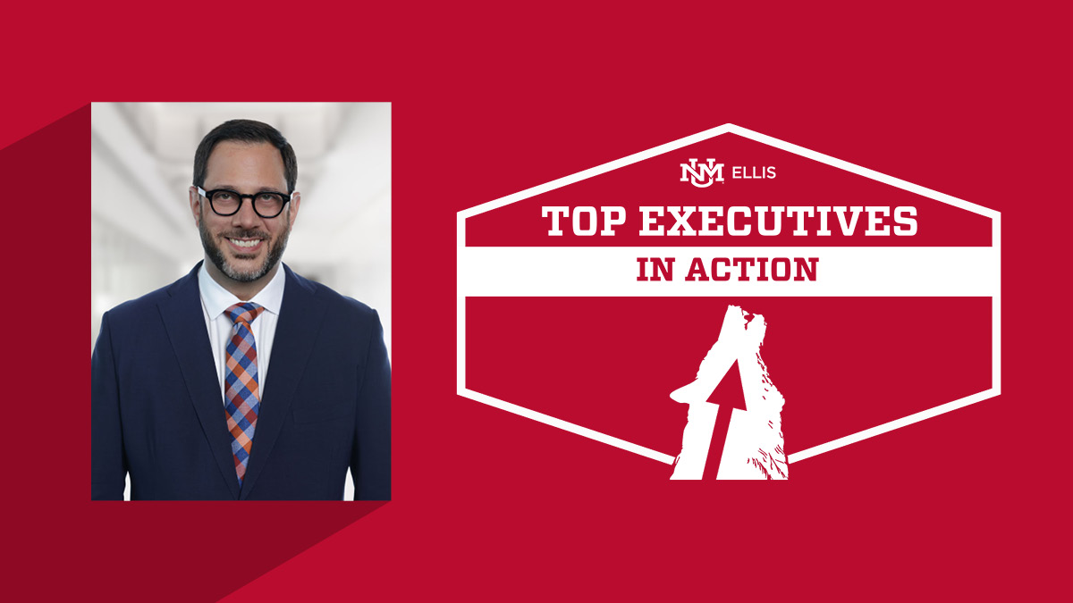 Top executives graphic with a picture of Damon Chronis