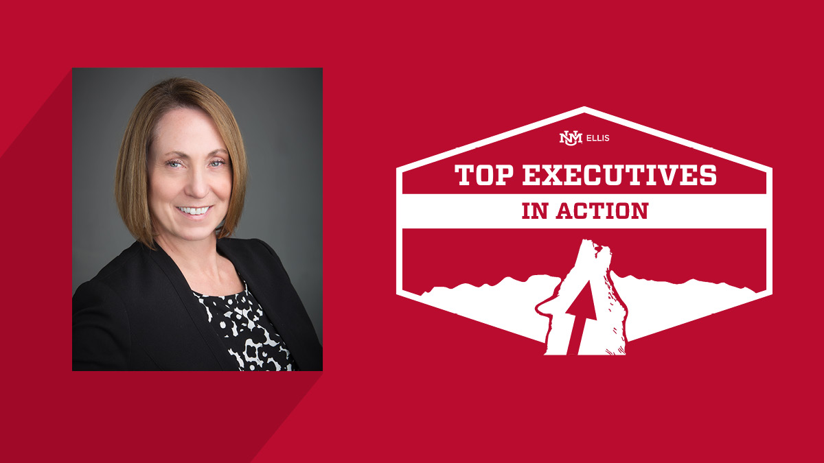 Top executives graphic with image of Robin Divine
