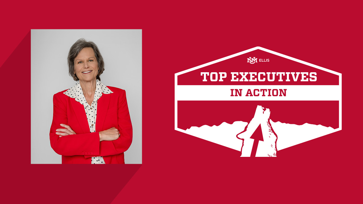 Top executives graphic with a picture of Maribeth Thornton