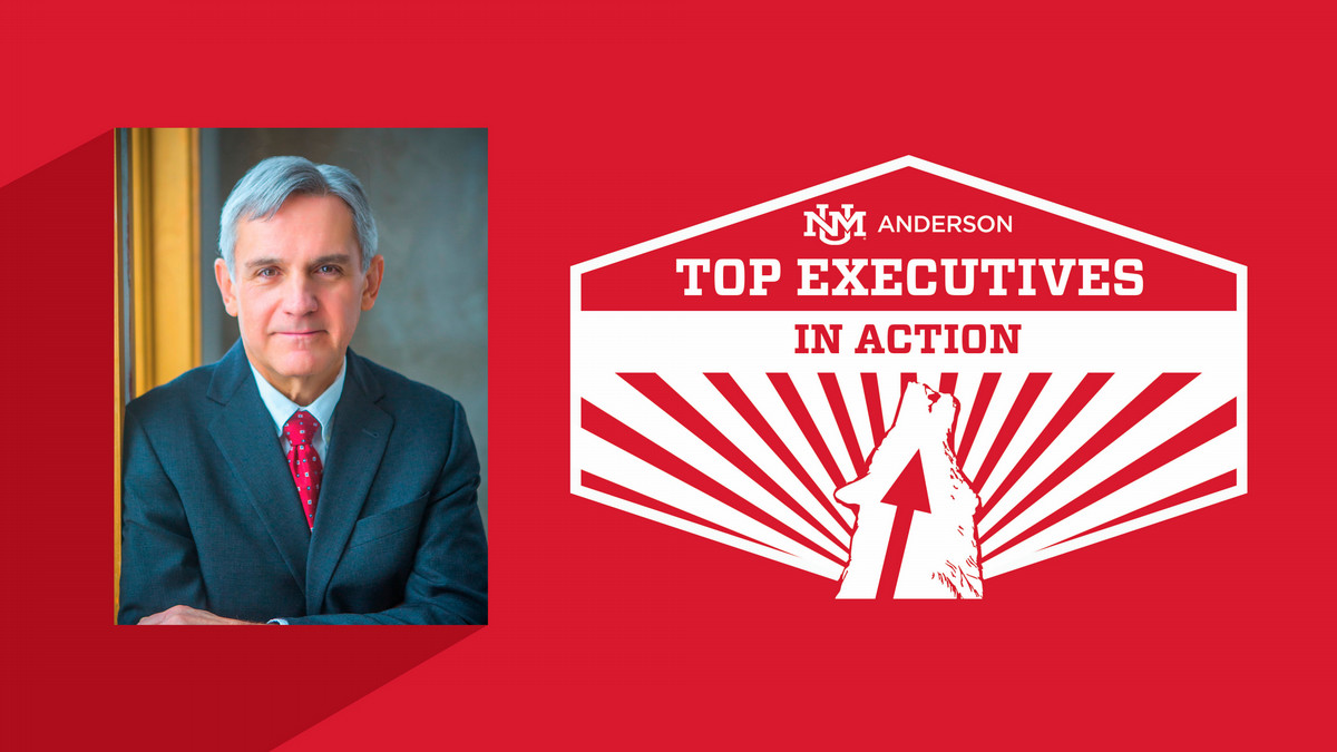 Image of Ron Moorehead with top executives logo