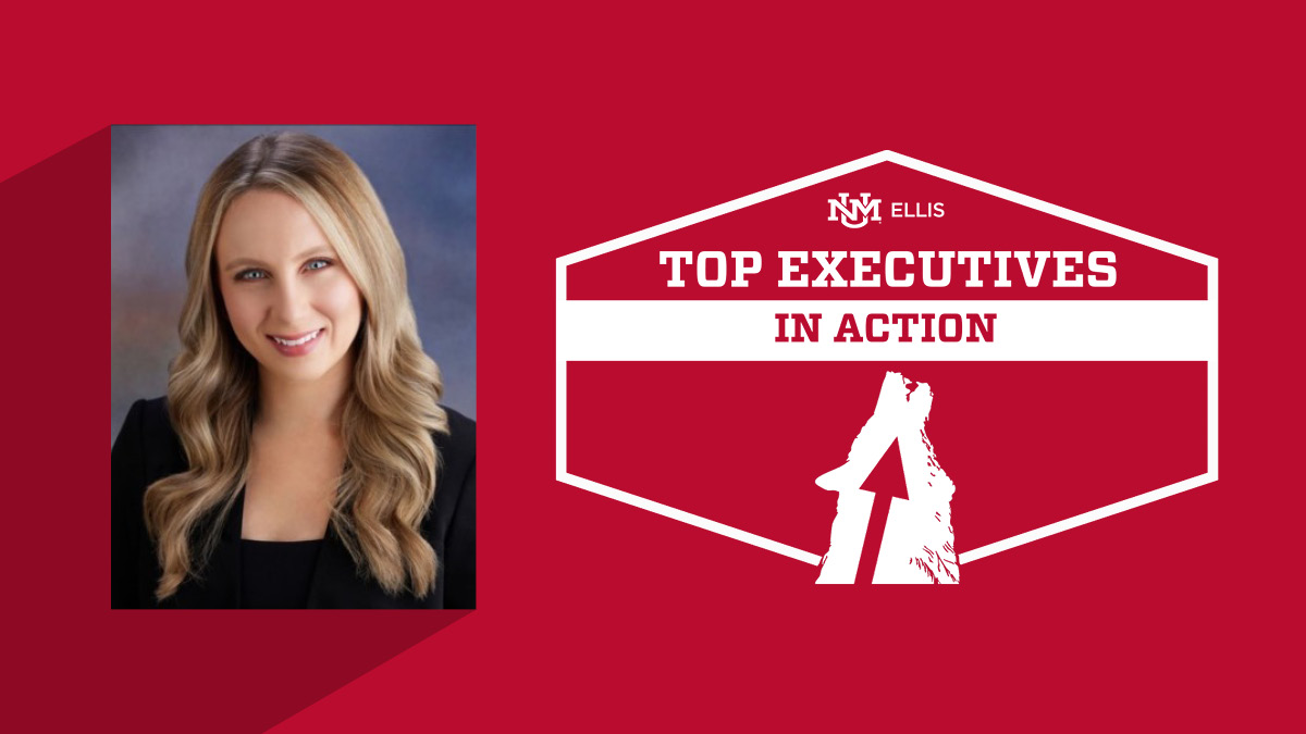 Top executives graphic with a picture of Emily Wilson