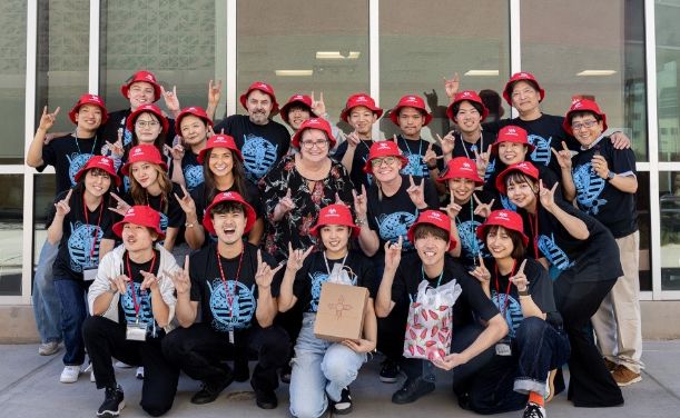 A group of Japanese students visiting Anderson School of Management